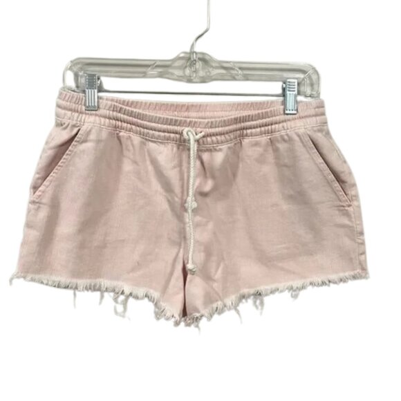 Aerie Raw Hem Light Pink Mini Shorts size MEDIUM - Picture 1 of 7